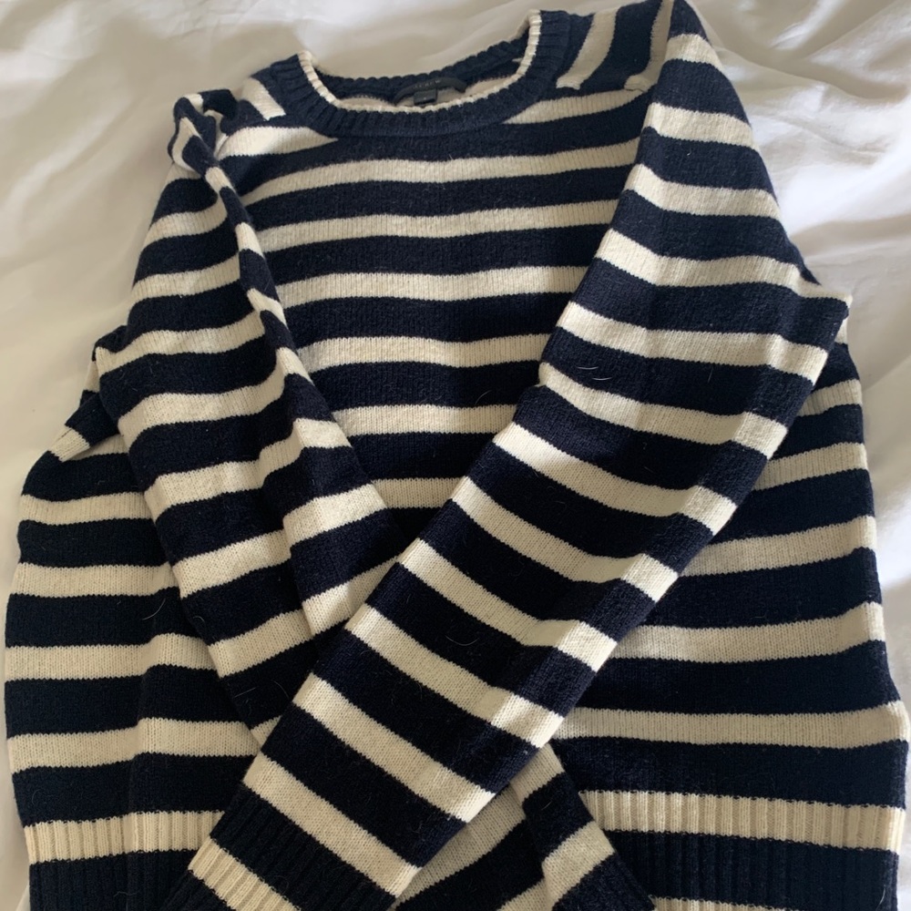 J Crew Stripped wool sweater